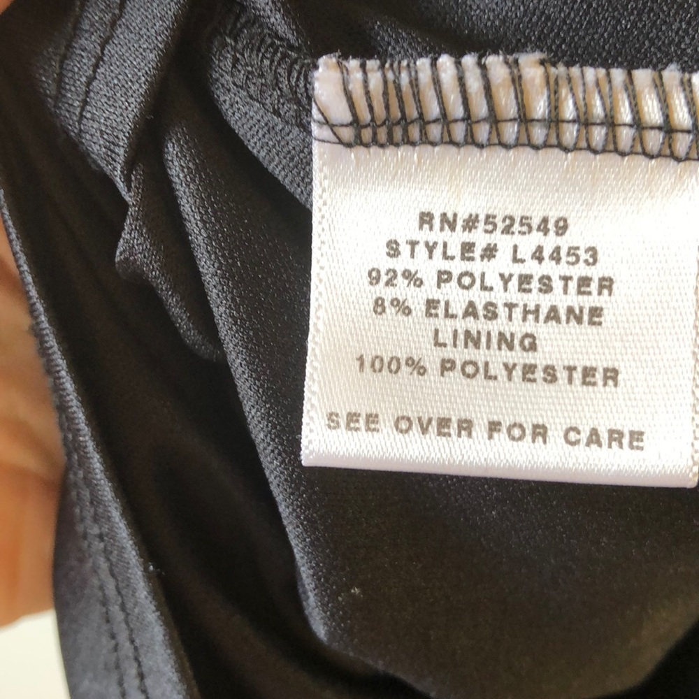 Like-New Shelli Segal BLK sleeveless v-neck dress - Picture 6 of 7